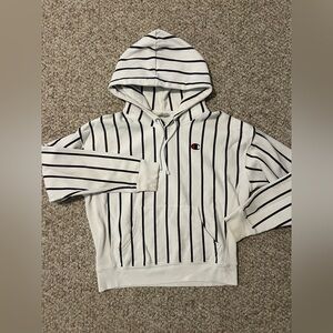 Striped Champion Sweatshirt vintage reverse Weave large
